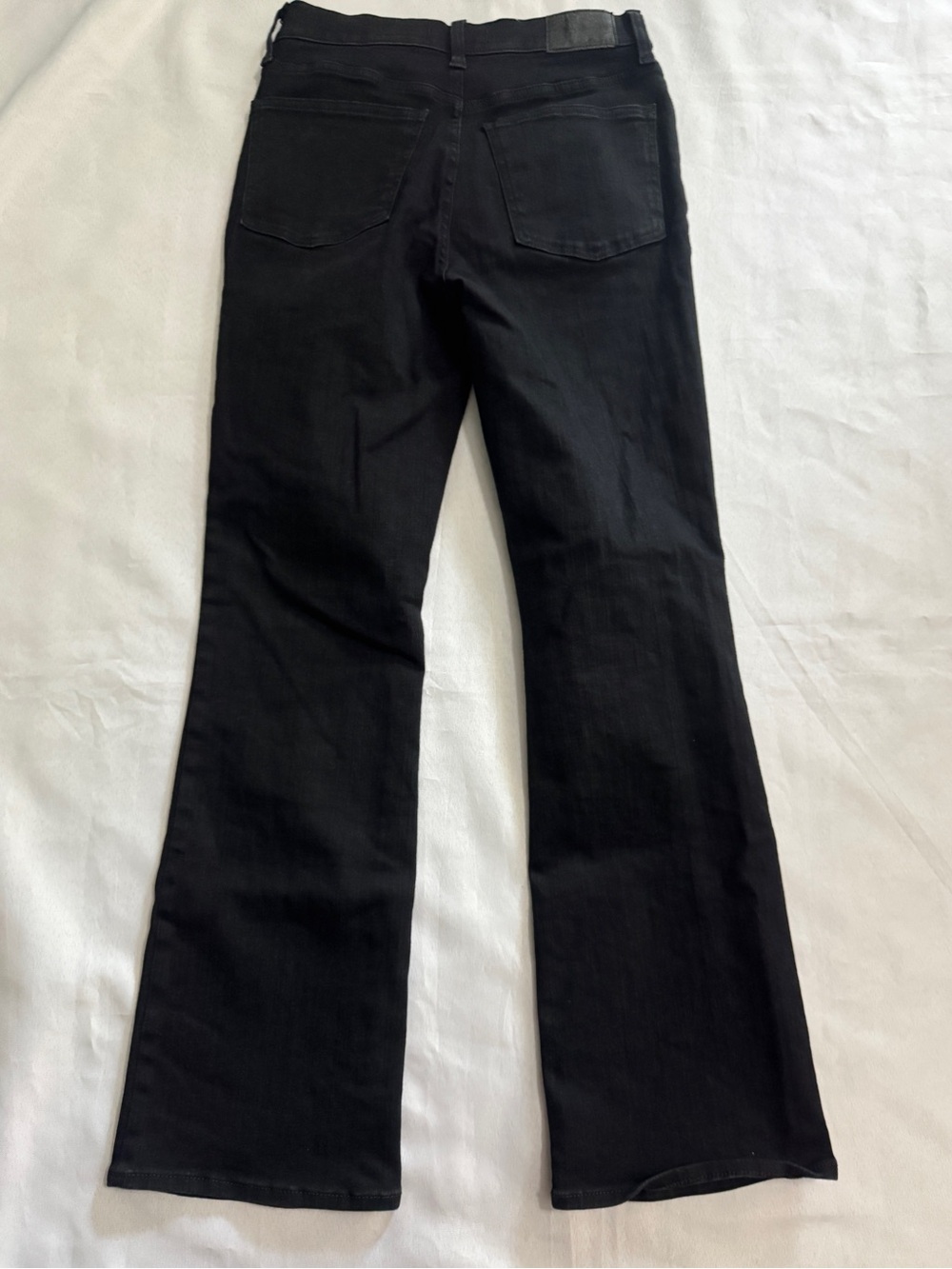 Madewell Mid-Rise Kick Out Jeans Ankle Black Size 27 Tall True Black - Picture 5 of 5